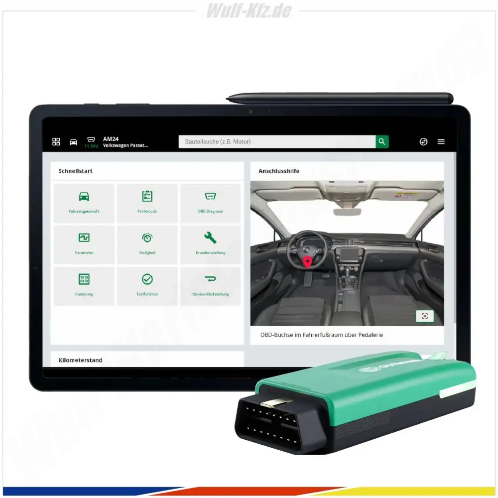 Hella Gutmann Tester / Diagnosegerät mega macs S 20 inkl. SDI Modul S2 und Tablet
